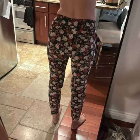 The kooples floral printed pants with tuxedo stripe - Picture 5 of 10